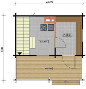 Hirsisauna Harjus 3 pohja